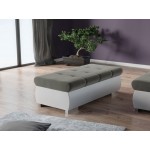 Πουφ Orkan plus-Γκρι - Λευκό