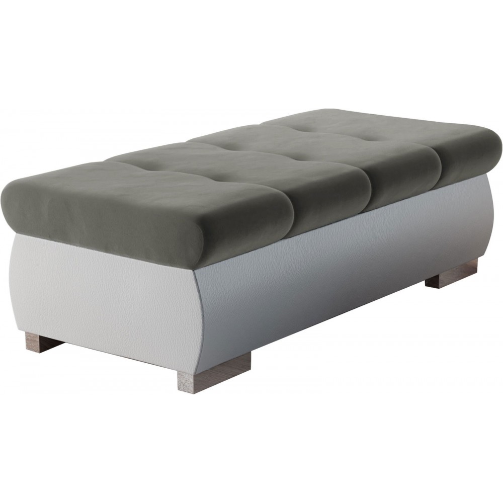 Πουφ Orkan plus-Γκρι - Λευκό