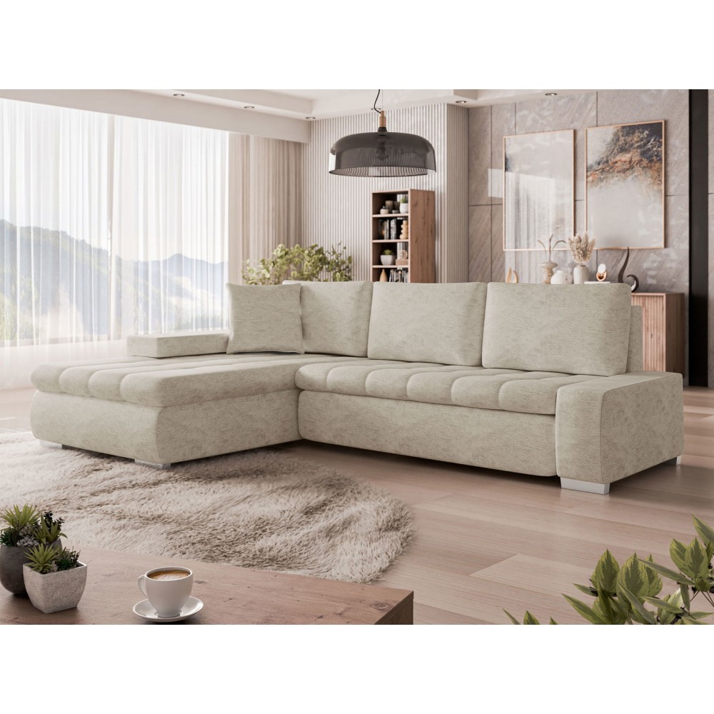 Γωνιακός καναπές Orkan mini-Εκρού