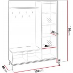 Γκαρνταρόμπα Ozmi-Μαύρο