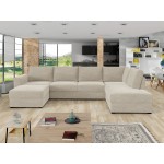 Γωνιακός καναπές Wilma-Εκρού-Δεξιά