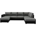 Γωνιακός καναπές Wilma-Γκρι - Μαύρο-Δεξιά