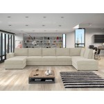 Γωνιακός καναπές Wilma large-Εκρού-Δεξιά