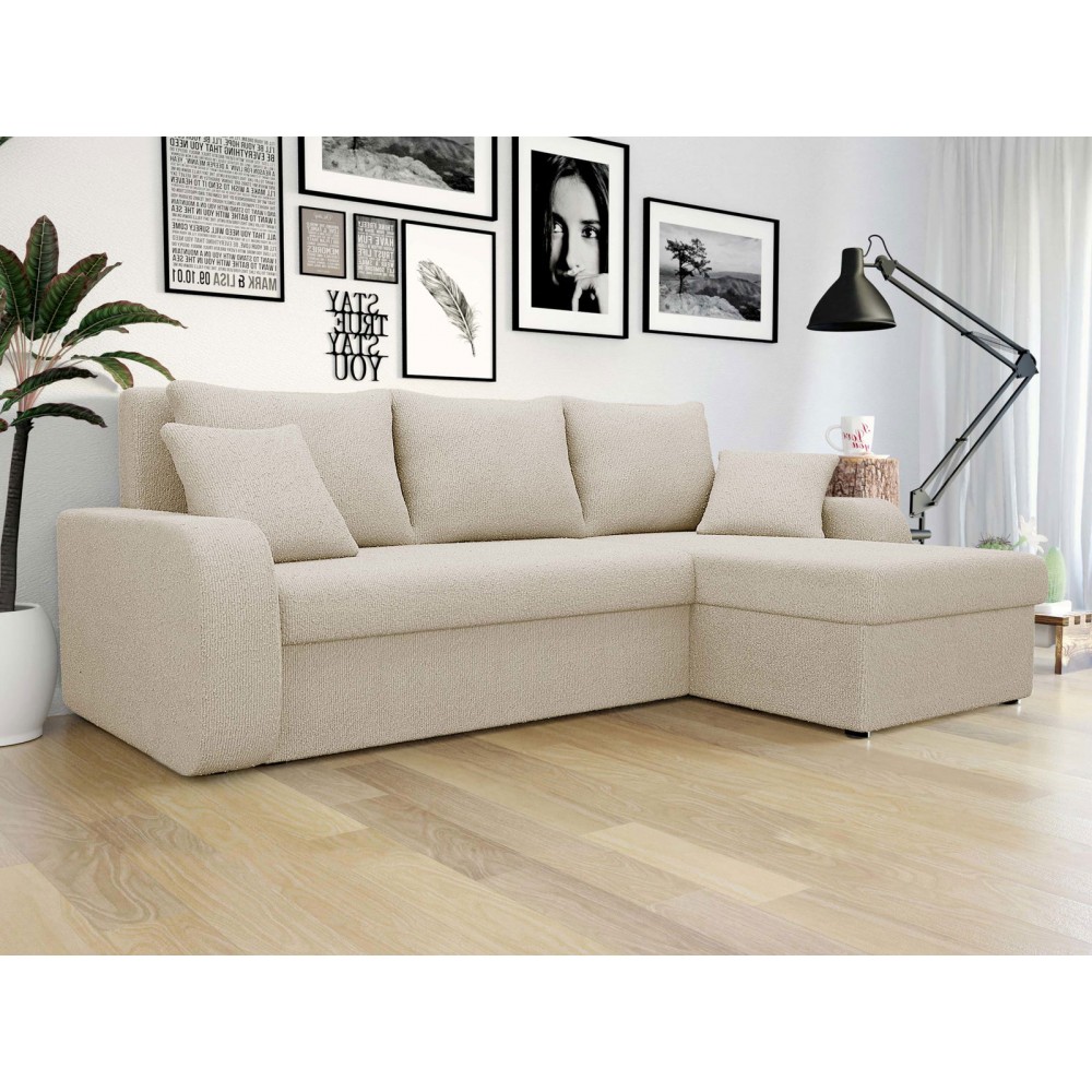 Γωνιακός καναπές Kris-Εκρού