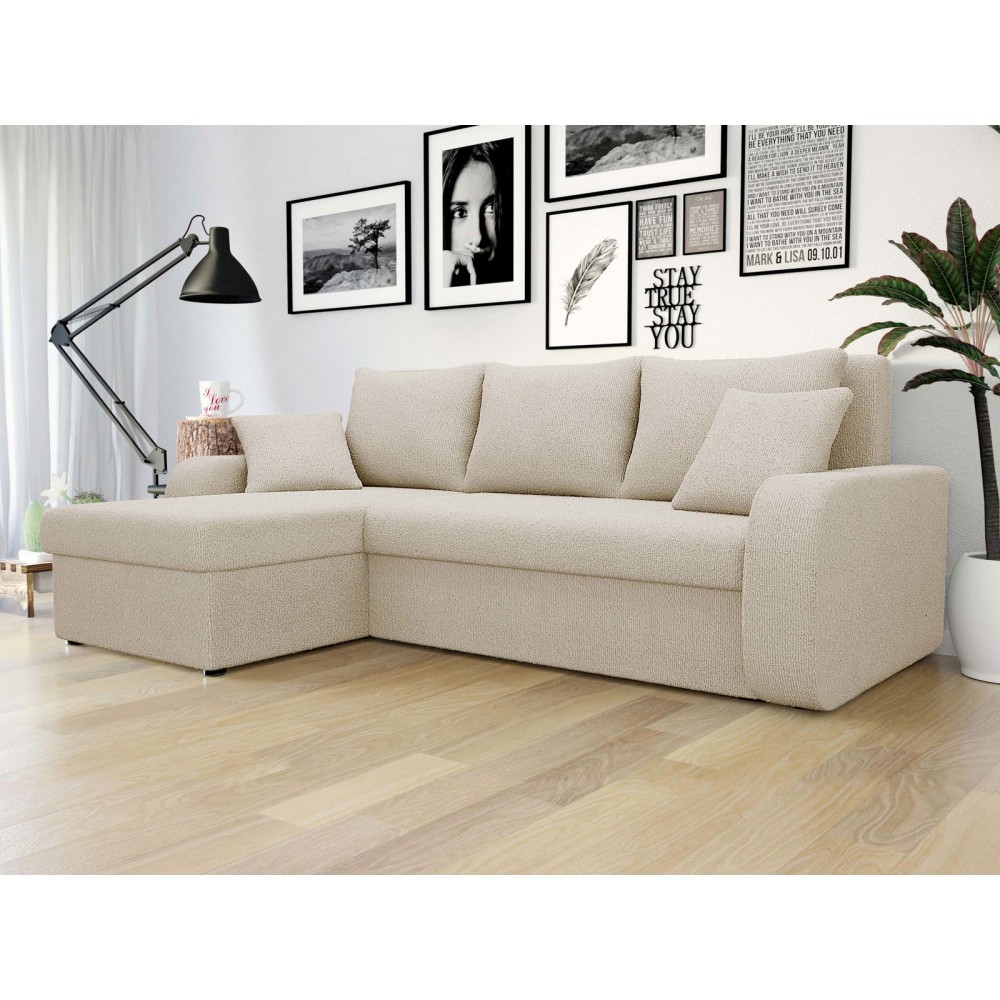 Γωνιακός καναπές Kris-Εκρού