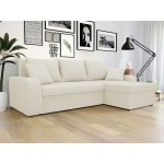 Γωνιακός καναπές Kris-Λευκό