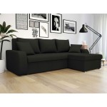 Γωνιακός καναπές Kris-Μαύρο
