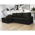 Γωνιακός καναπές Kris-Μαύρο