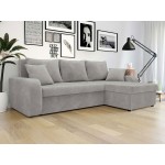 Γωνιακός καναπές Kris-Γκρι Ανοιχτό