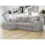 Γωνιακός καναπές Kris-Γκρι Ανοιχτό