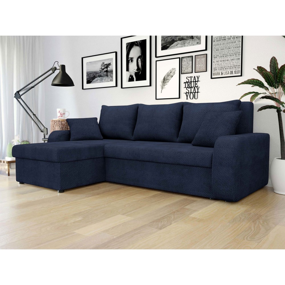 Γωνιακός καναπές Kris-Μπλε Σκούρο