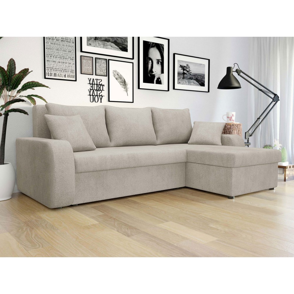 Γωνιακός καναπές Kris-Μπεζ