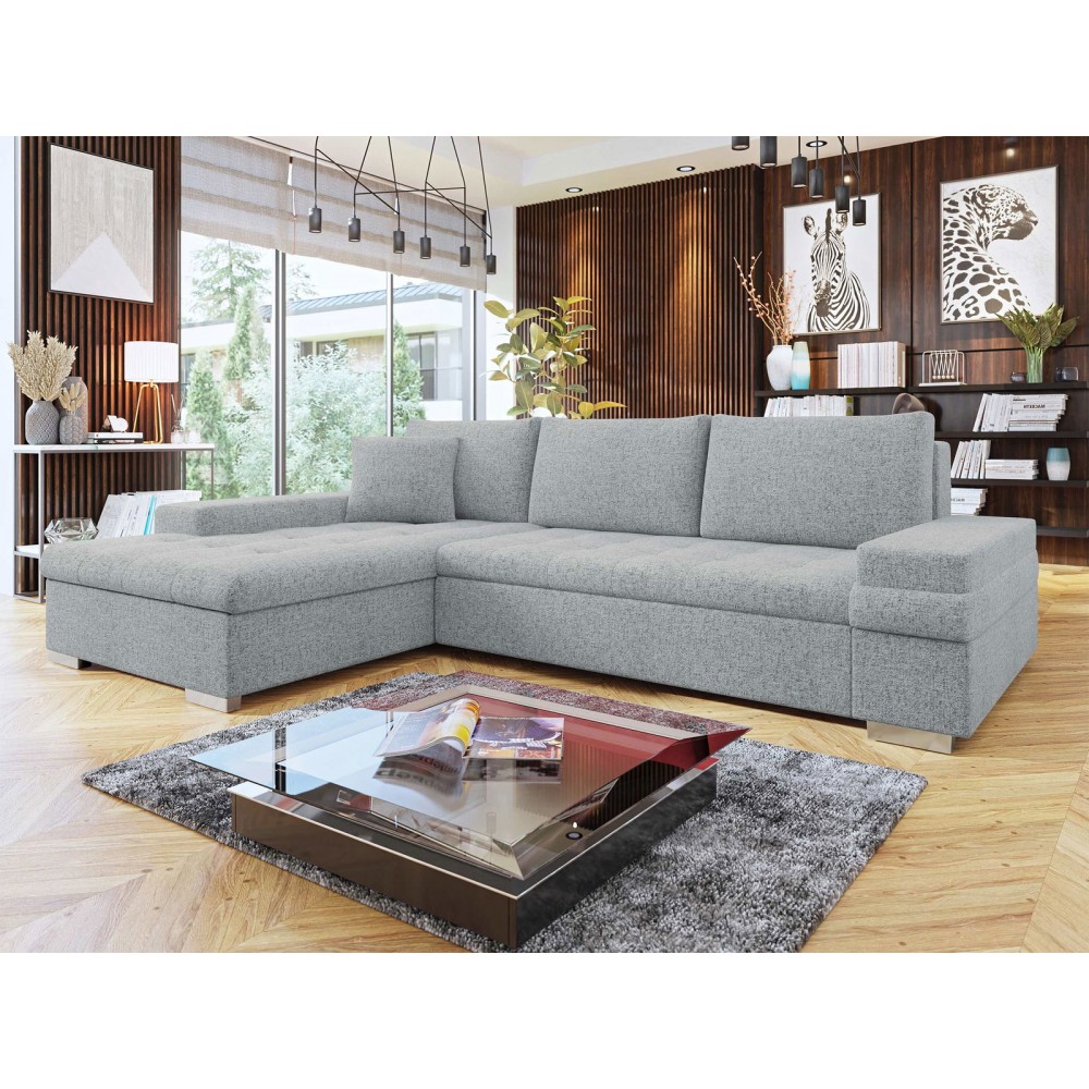 Γωνιακός καναπές Bangkok Mini Premium-Γκρι