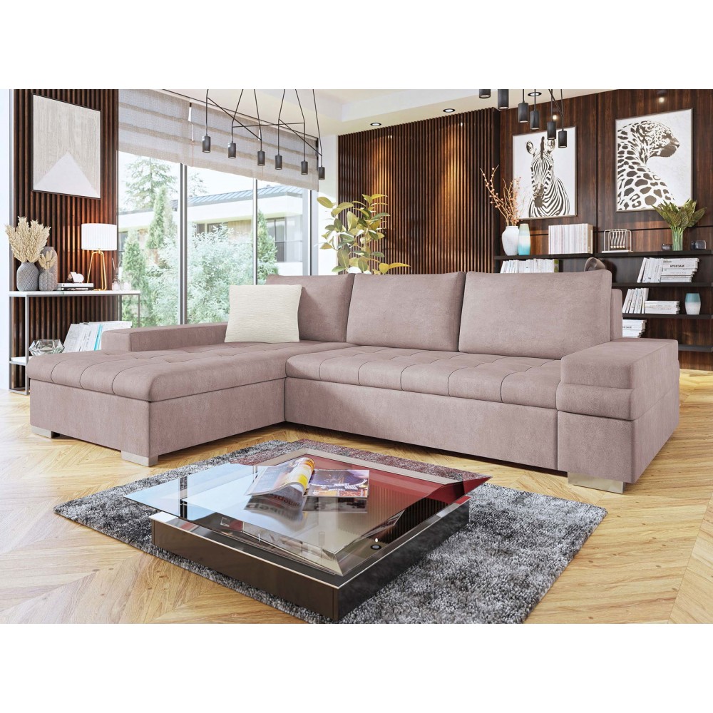 Γωνιακός καναπές Bangkok Mini Premium-Σάπιο μήλο