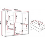 Ντουλάπα Evora 250 Συρόμενη