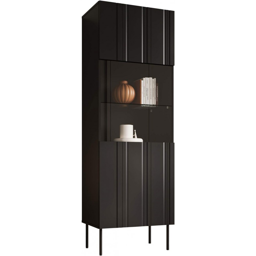 Βιτρίνα Isla 60-Μαύρο