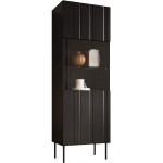 Βιτρίνα Isla 60-Μαύρο