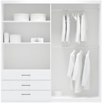 Ντουλάπα Pekin Τετράφυλλη-Λευκό