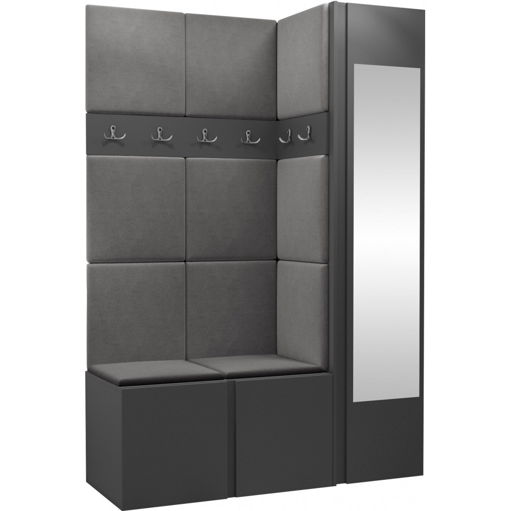 Έπιπλο υποδοχής Orion-Ανθρακί - Γκρι