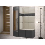 Έπιπλο υποδοχής Orion-Ανθρακί - Μπεζ