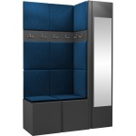 Έπιπλο υποδοχής Orion-Ανθρακί - Μπλε