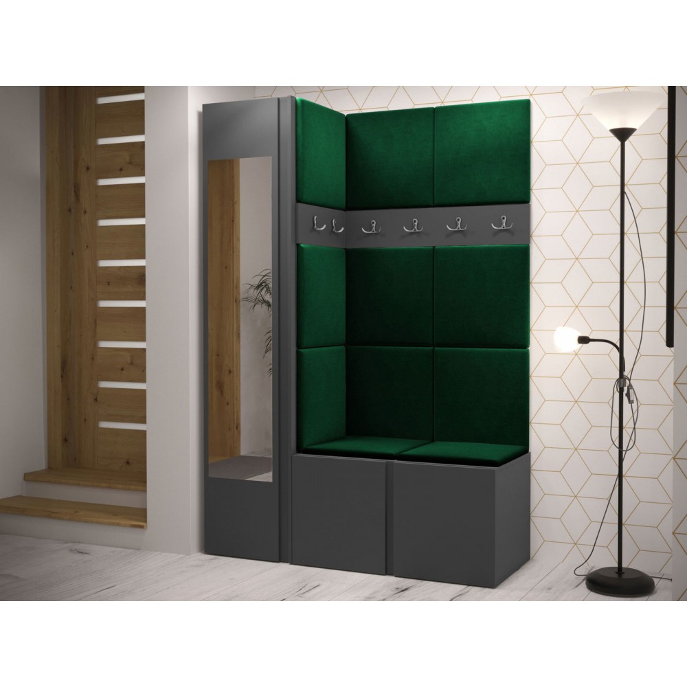 Έπιπλο υποδοχής Orion-Ανθρακί - Κυπαρισσί