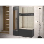 Έπιπλο υποδοχής Orion-Ανθρακί - Εκρού