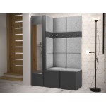 Έπιπλο υποδοχής Orion-Ανθρακί - Γκρι Ανοιχτό