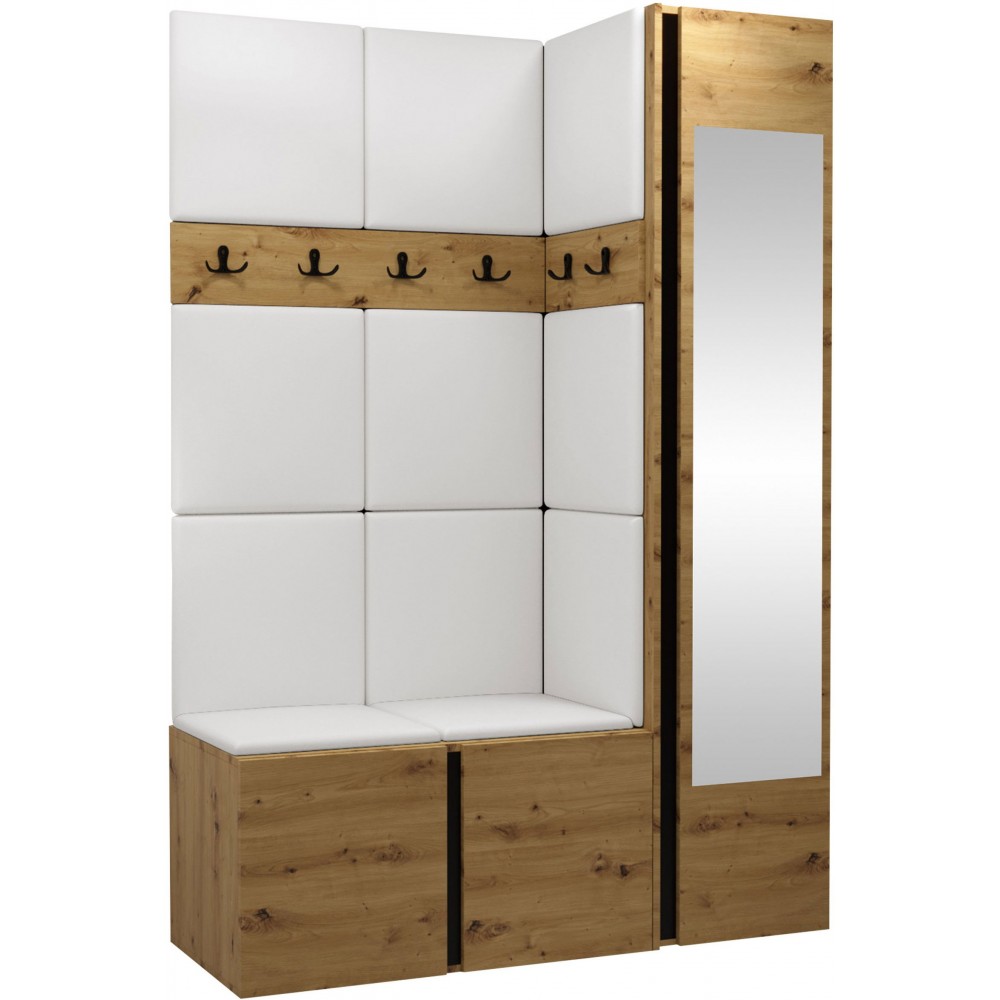 Έπιπλο υποδοχής Orion-Φυσικό - Λευκό