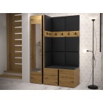 Έπιπλο υποδοχής Orion-Φυσικό - Μαύρο