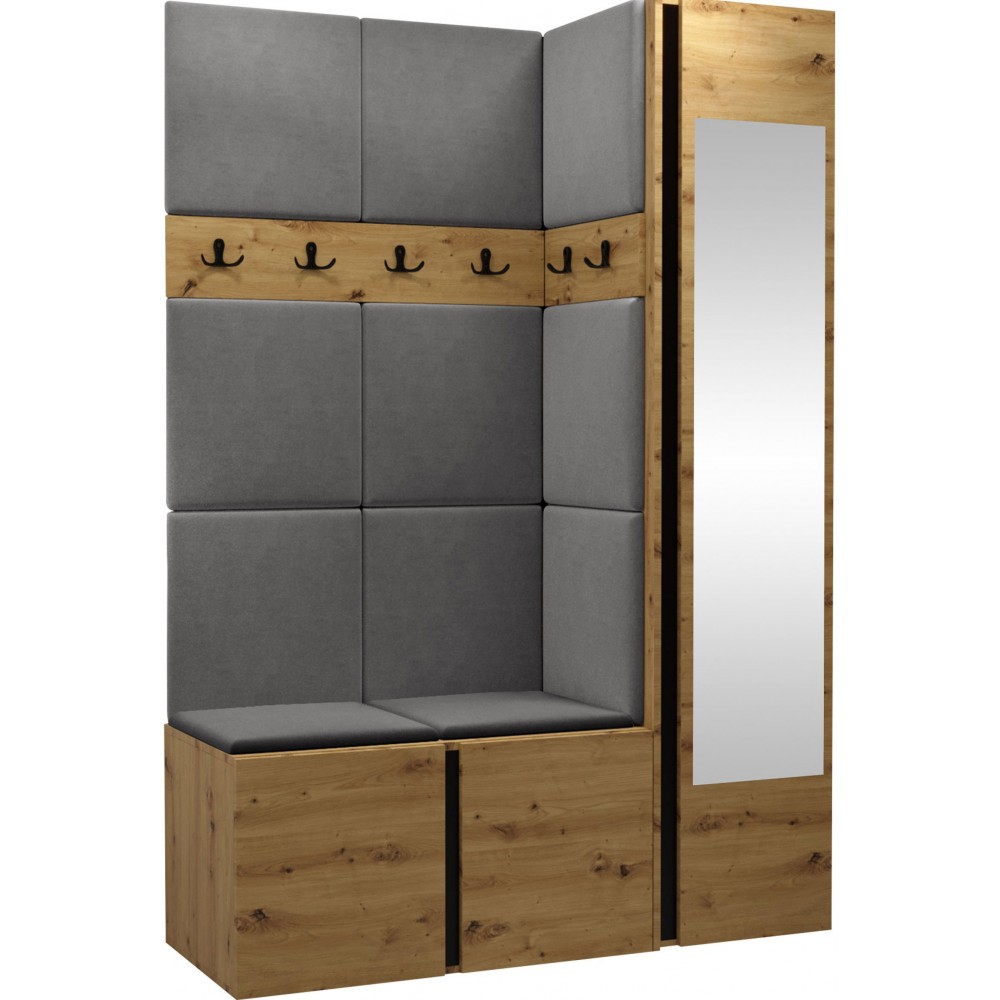 Έπιπλο υποδοχής Orion-Φυσικό - Γκρι