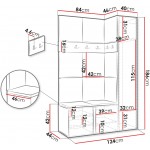Έπιπλο υποδοχής Orion-Φυσικό - Γκρι