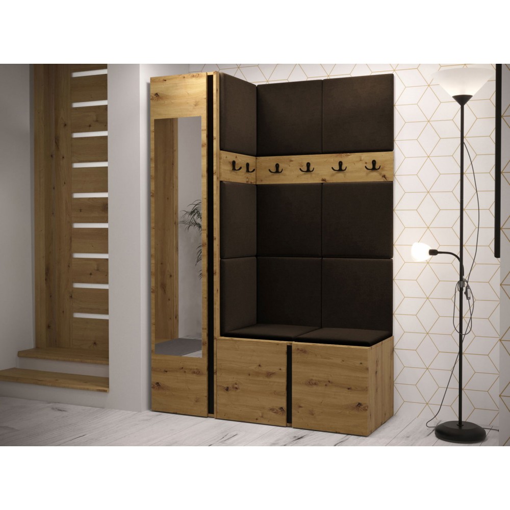 Έπιπλο υποδοχής Orion-Φυσικό - Καφέ