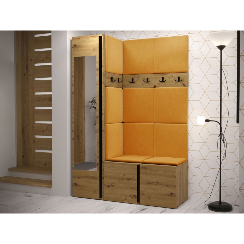 Έπιπλο υποδοχής Orion-Φυσικό - Πορτοκαλί