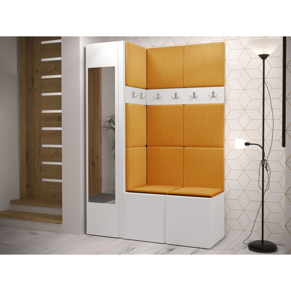 Έπιπλο υποδοχής Orion-Λευκό - Πορτοκαλί