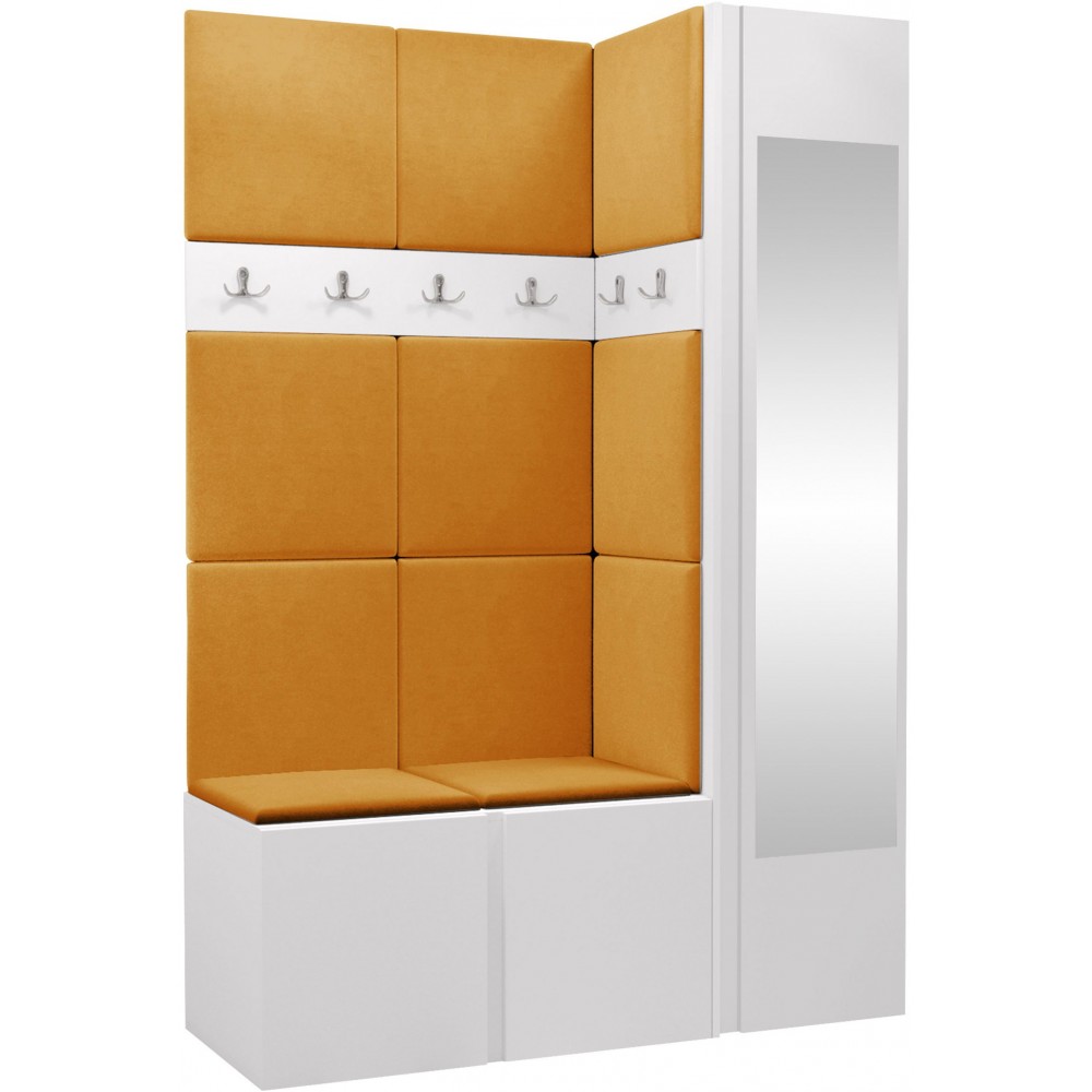 Έπιπλο υποδοχής Orion-Λευκό - Πορτοκαλί