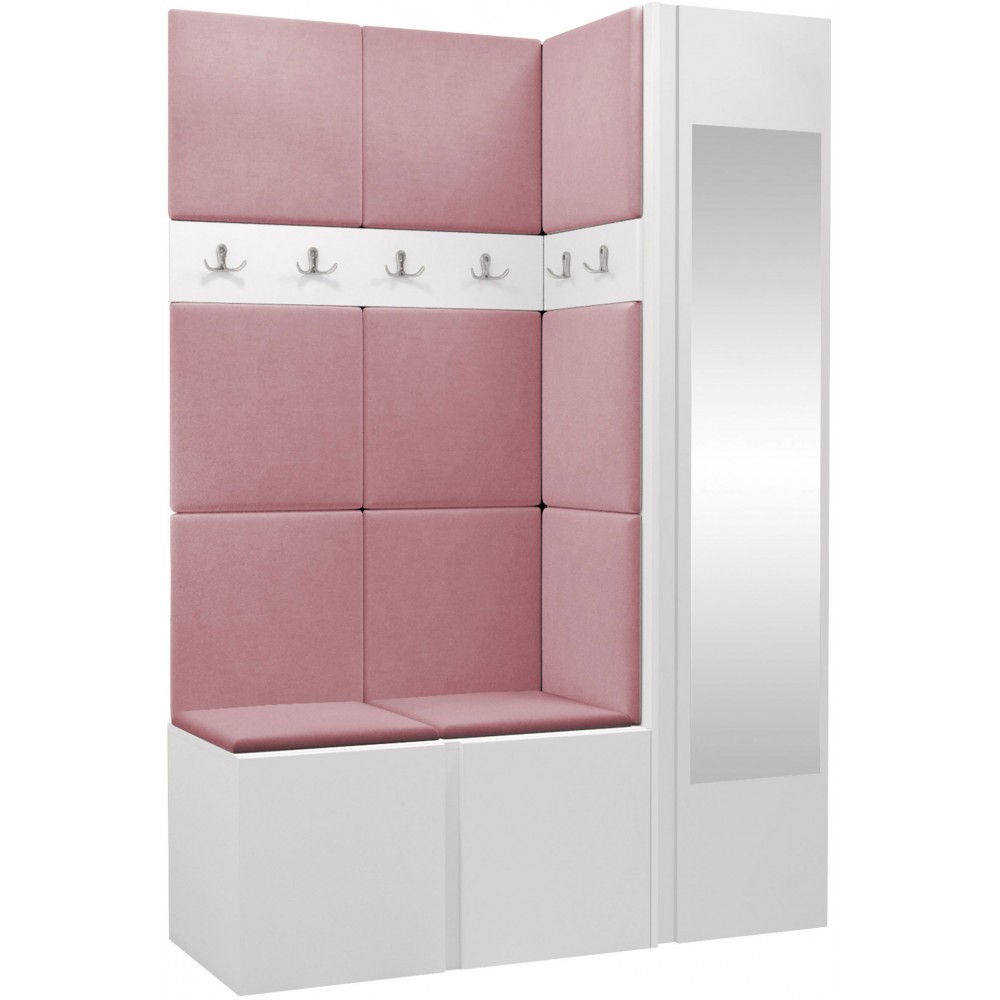 Έπιπλο υποδοχής Orion-Λευκό - Ροζ