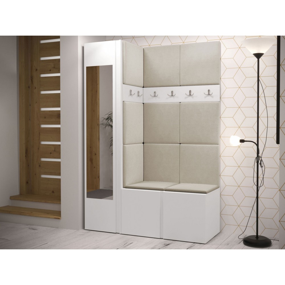 Έπιπλο υποδοχής Orion-Λευκό - Μπεζ