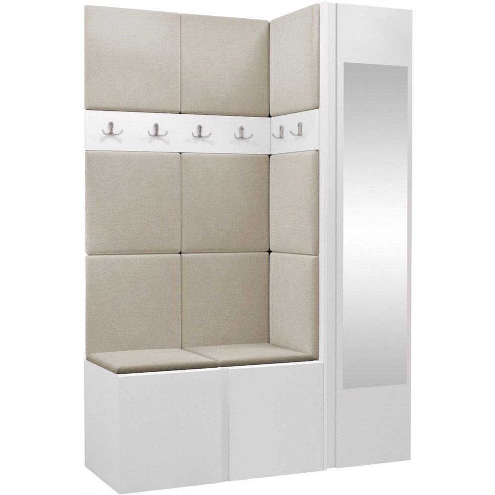 Έπιπλο υποδοχής Orion-Λευκό - Μπεζ