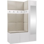 Έπιπλο υποδοχής Orion-Λευκό - Μπεζ