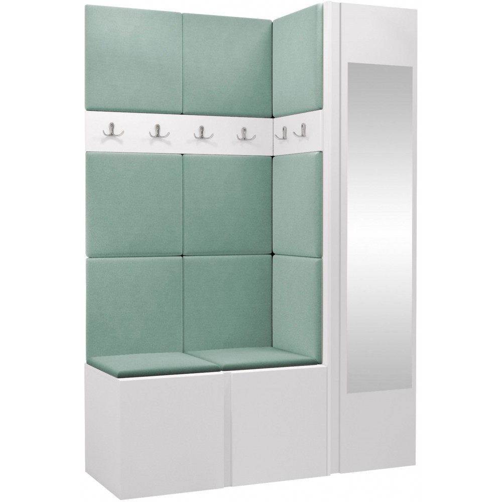 Έπιπλο υποδοχής Orion-Λευκό - Μέντα