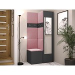 Έπιπλο υποδοχής Orion XXV-Ανθρακί - Ροζ