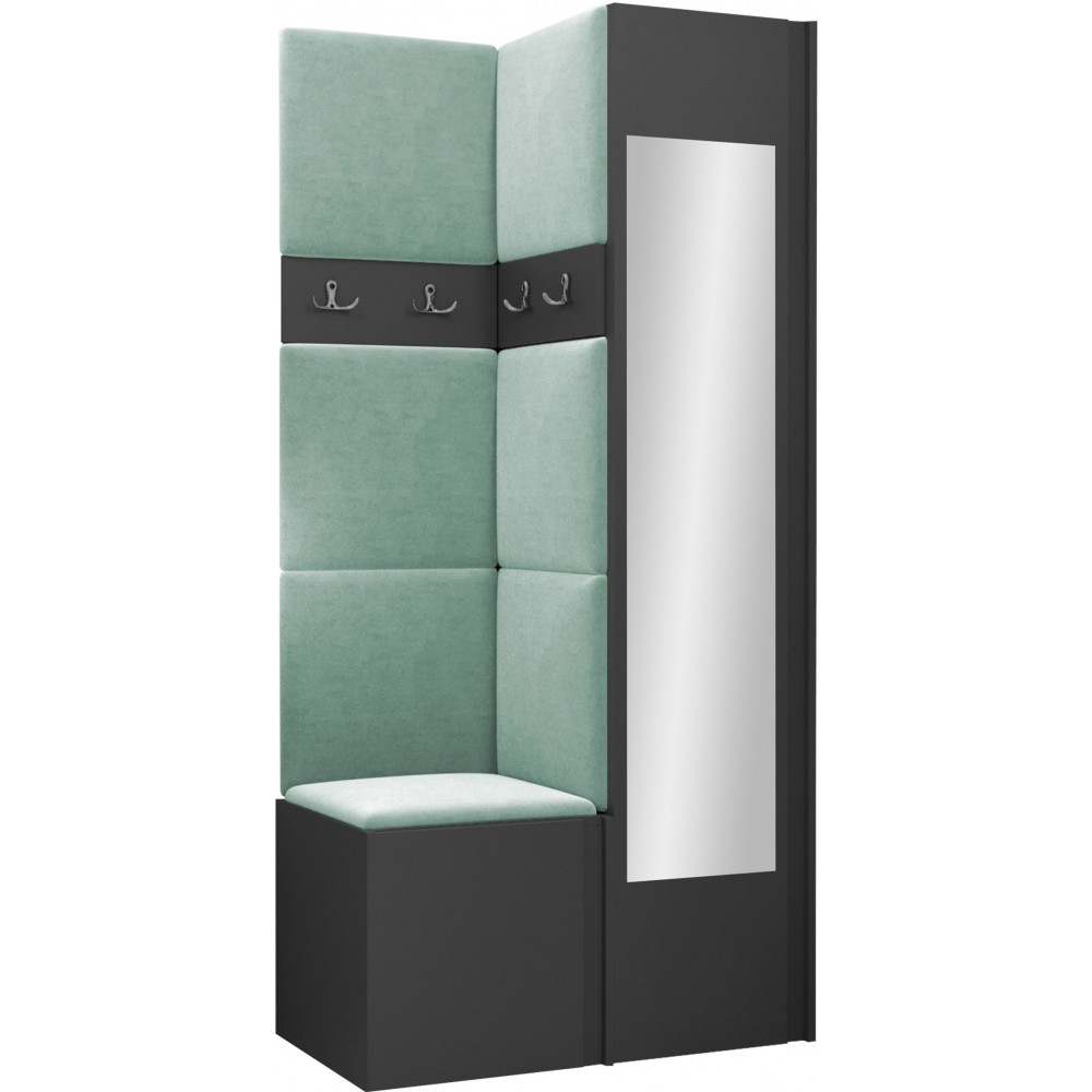 Έπιπλο υποδοχής Orion XXV-Ανθρακί - Μέντα