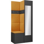 Έπιπλο υποδοχής Orion XXV-Ανθρακί - Πορτοκαλί