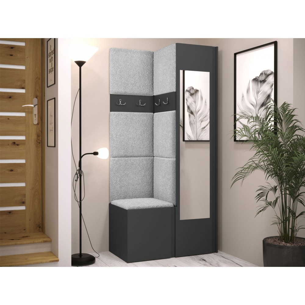 Έπιπλο υποδοχής Orion XXV-Ανθρακί - Γκρι Ανοιχτό