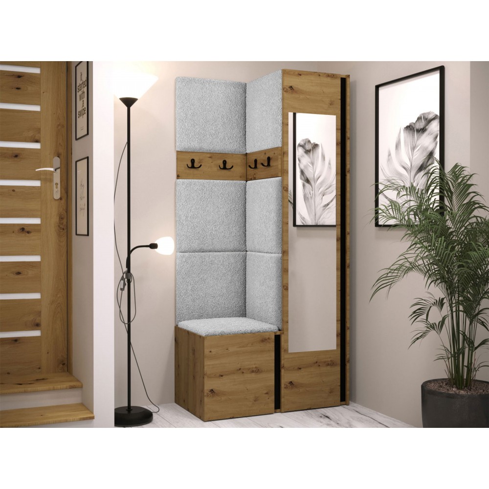 Έπιπλο υποδοχής Orion XXV-Φυσικό - Γκρι Ανοιχτό