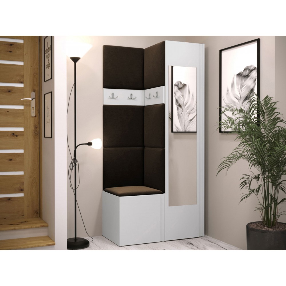 Έπιπλο υποδοχής Orion XXV-Λευκό - Καφέ