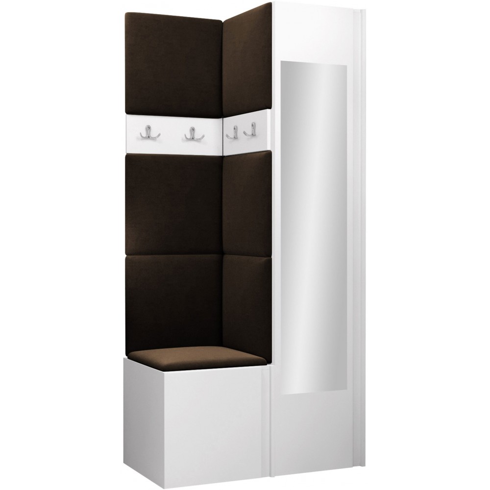 Έπιπλο υποδοχής Orion XXV-Λευκό - Καφέ