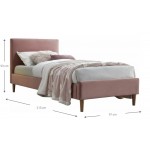 Κρεβάτι Acoma Velvet-90x200 215x97x93