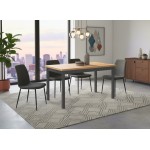 Τραπέζι Adam 100-Fusiko Anthraki 100x60x75